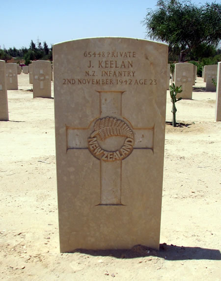 Joseph Keelan's grave