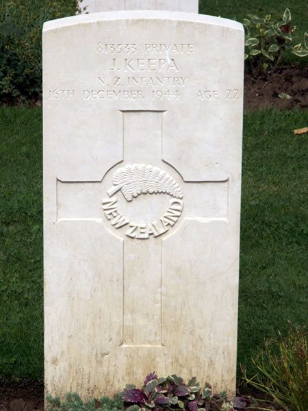 John Keepa's grave