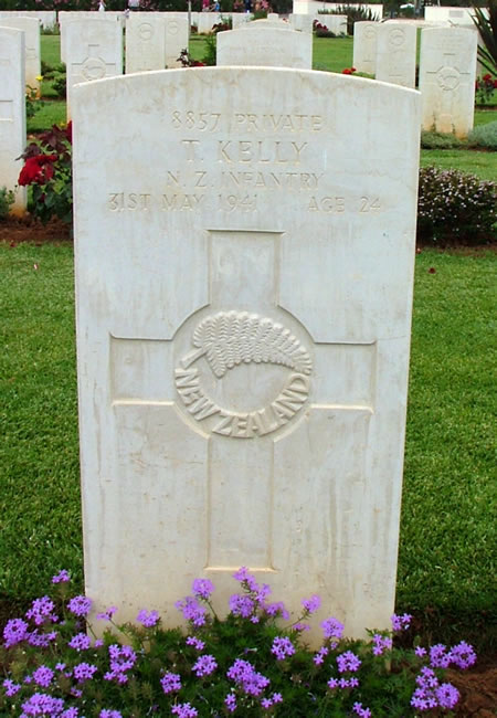Thomas Kelly's grave