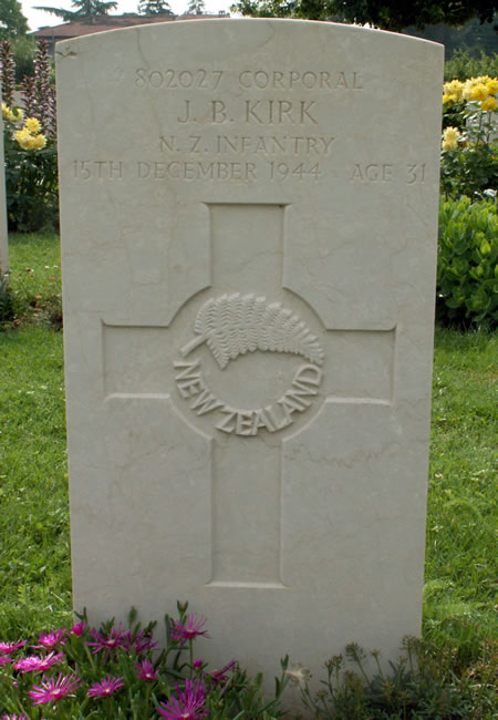 Jack Brooks Kirk's grave