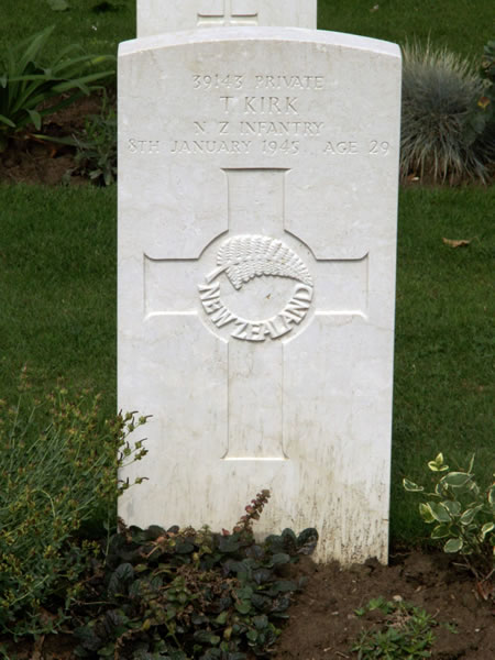 Thomas Kirk's grave