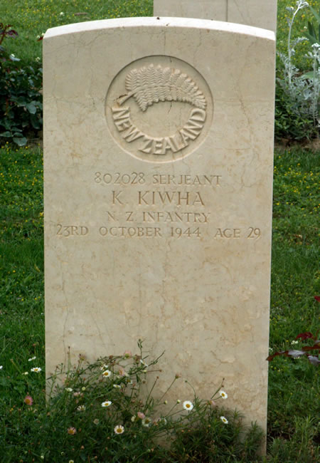 Kerepori Kiwha's grave