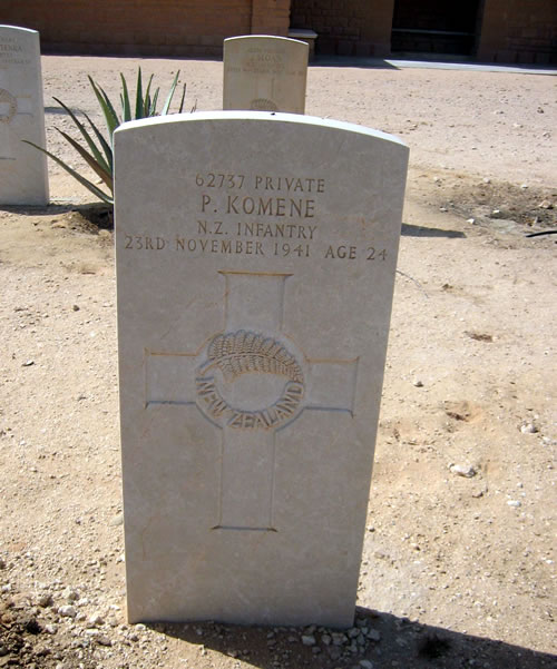 Phillip Komene's grave