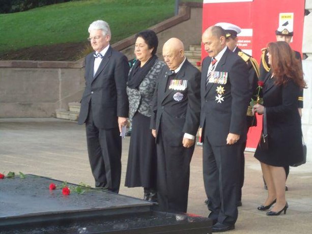 Laying poppies, commemoration of the Battle of Crete