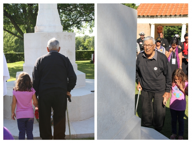 Laying the wreath, Forli