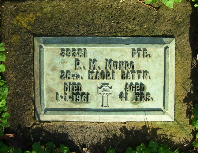Marsh Munro's grave