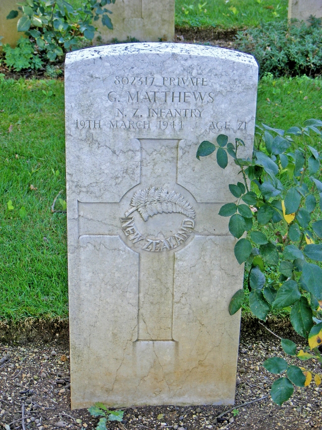 George Matthews' grave