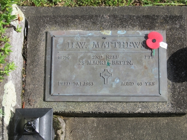 Private H W Matthews 62756