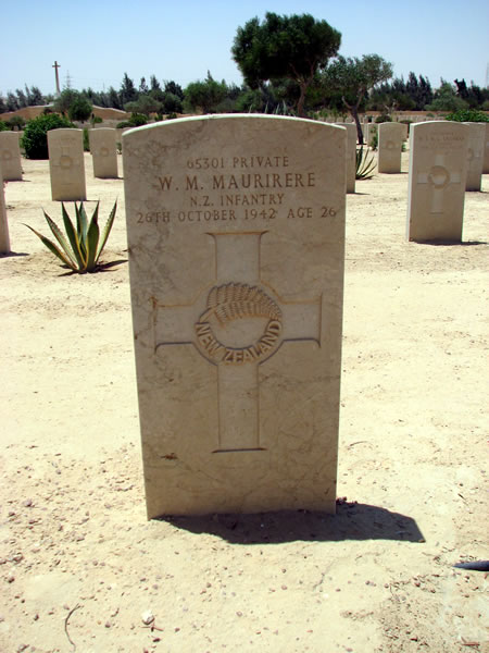 Wiremu Mahu Maurirere's grave