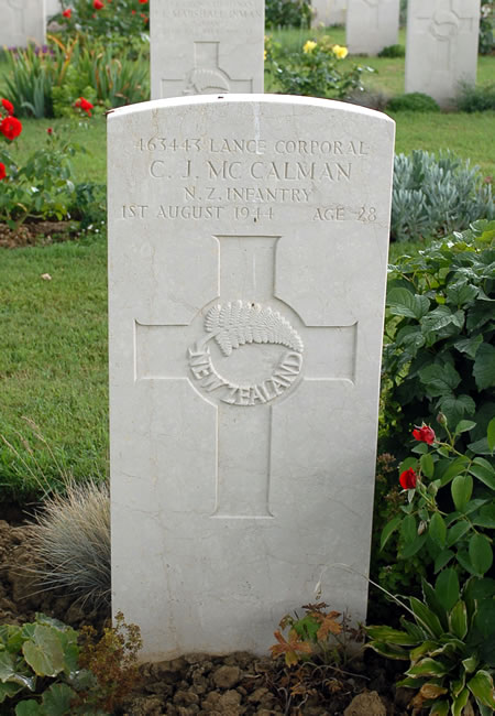 Chanel James McCalman's grave