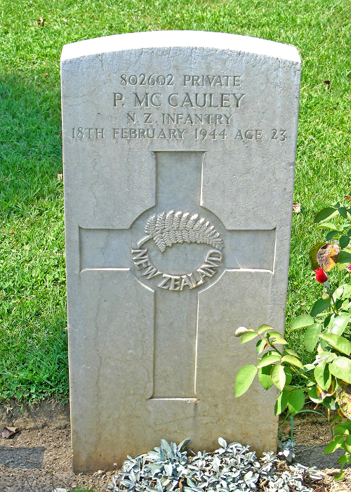 Peeti McCauley's grave