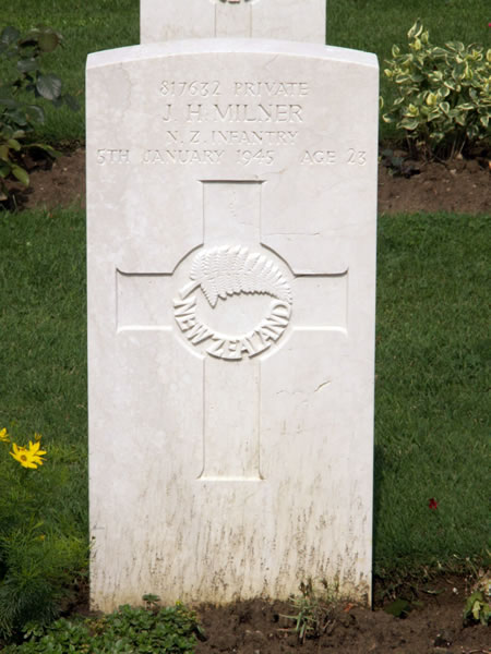 James Hugh Milner's grave