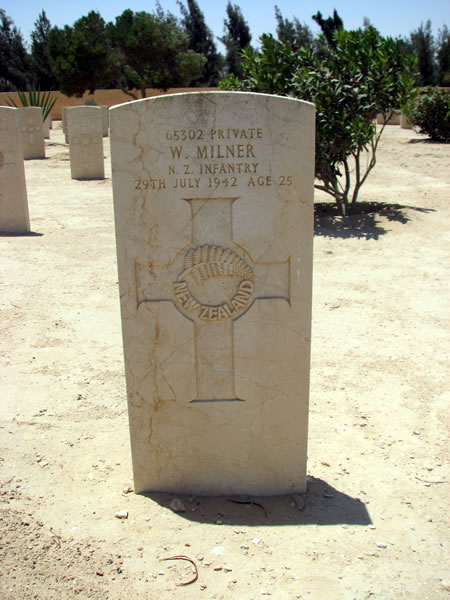 Wallace Milner's grave