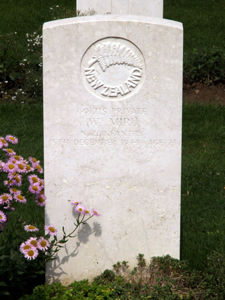 William Miru's grave