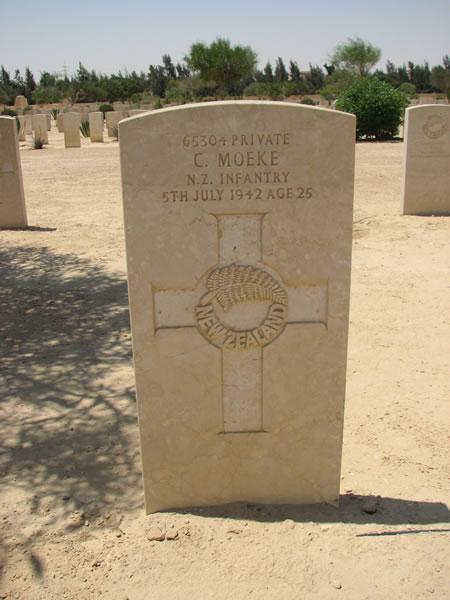 Charles Moeke's grave