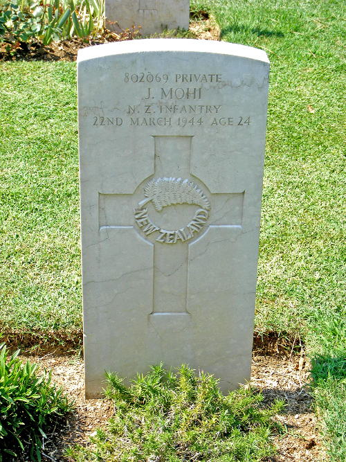 James Mohi's grave