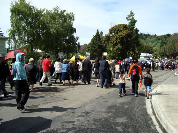 Parade to Nga Tama Toa launch, 2008