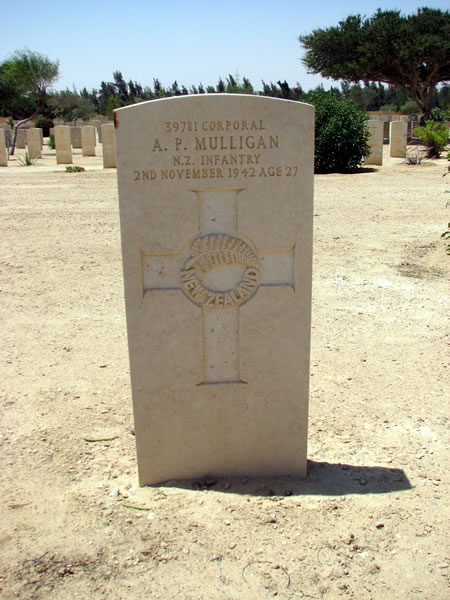 Albert Peter Mulligan's grave