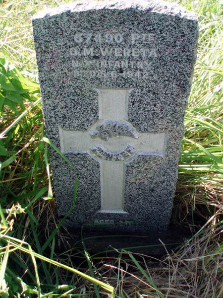 Oliver Maketu Wereta's grave