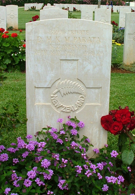 David Hone Kerei Matehaere Parata's grave