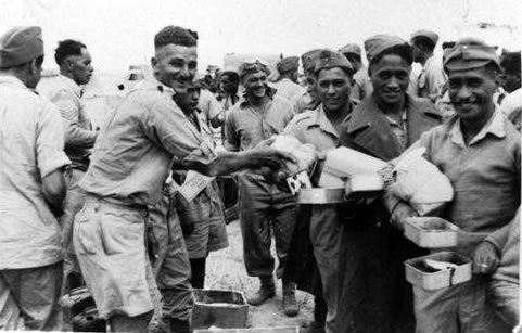Receiving patriotic parcels