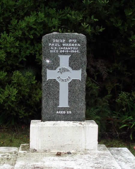 Paul Waenga's grave