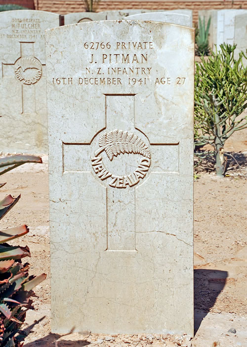 John Pitman's grave