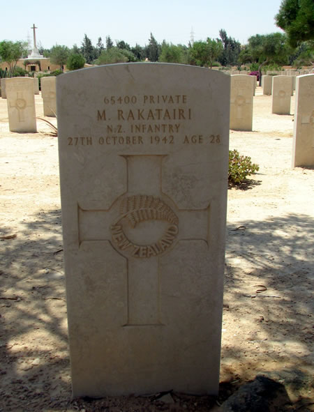 Matene Rakatairi's grave