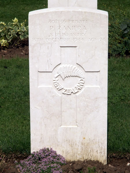 Pene Raniera's grave