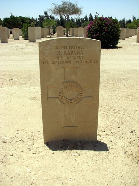Hirini Rapana's grave