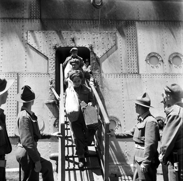 Arriving in Wellington, 23 January 1946