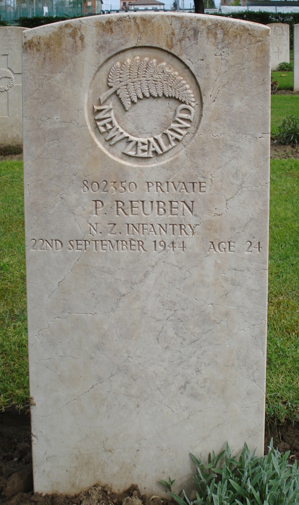 Patrick Reuben's grave