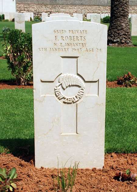 Frank Roberts' grave