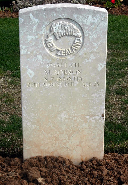 Monte Robson's grave