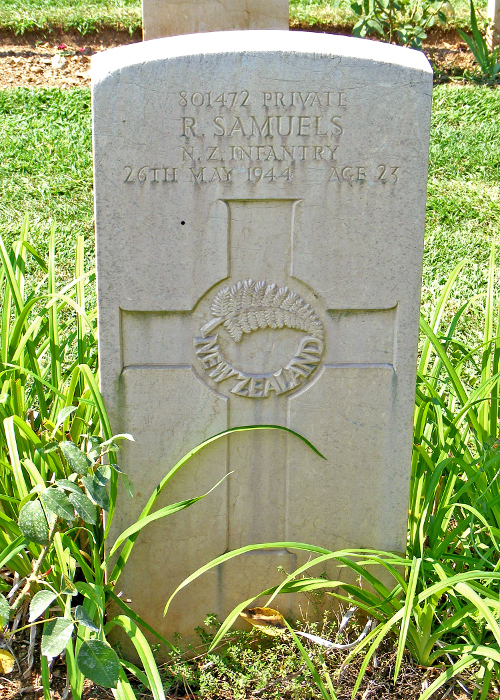 Rossie Samuels' grave