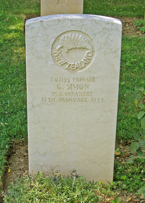 George Simon's grave