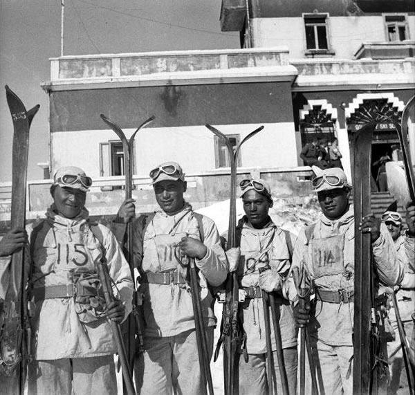 Māori Battalion ski trainees, 1942