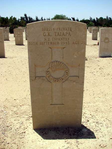 George Karaka Taiapa's grave
