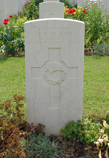 Umuariki Ramleigh Te Kani's grave