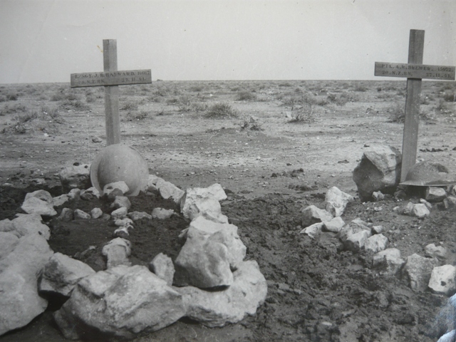 Ted's Brother.. John's War Grave At Belhamed In Libya..