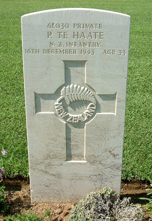 Peno Te Haate's grave