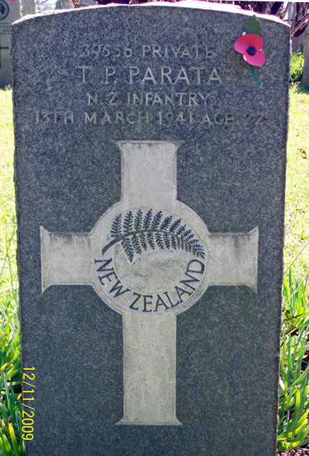Te Pehi Parata's grave at Durban (Stellawood) Cemetery, Kwazulu Natal, South Africa