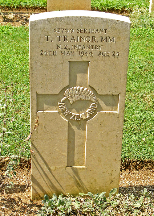 Tahae Trainor's grave