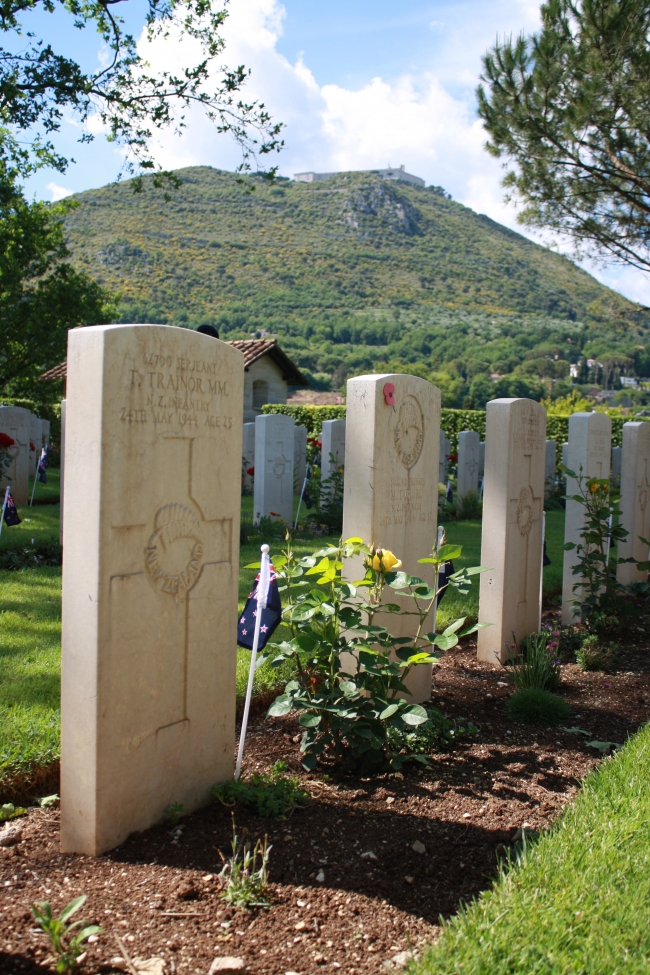Tahae Trainor (MM), Cassino war cemetery