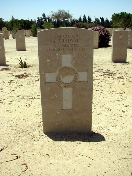 James Tuhiwai's grave