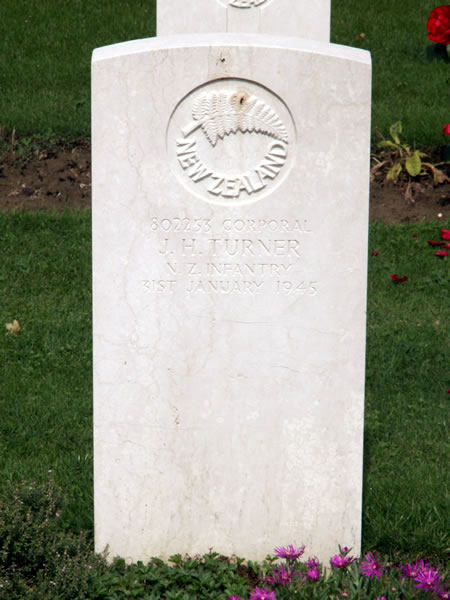 John Harry Turner's grave