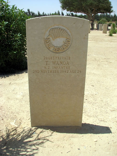 Tohe Wanoa's grave