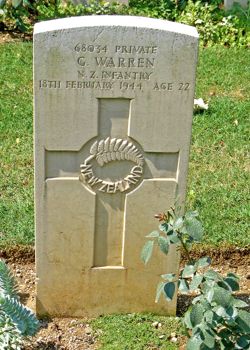 George Warren's grave