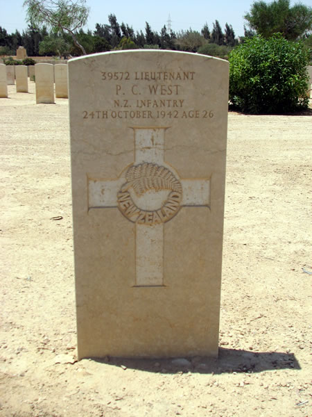 Paki Coupar West's grave