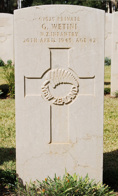 Glen Wetini's grave